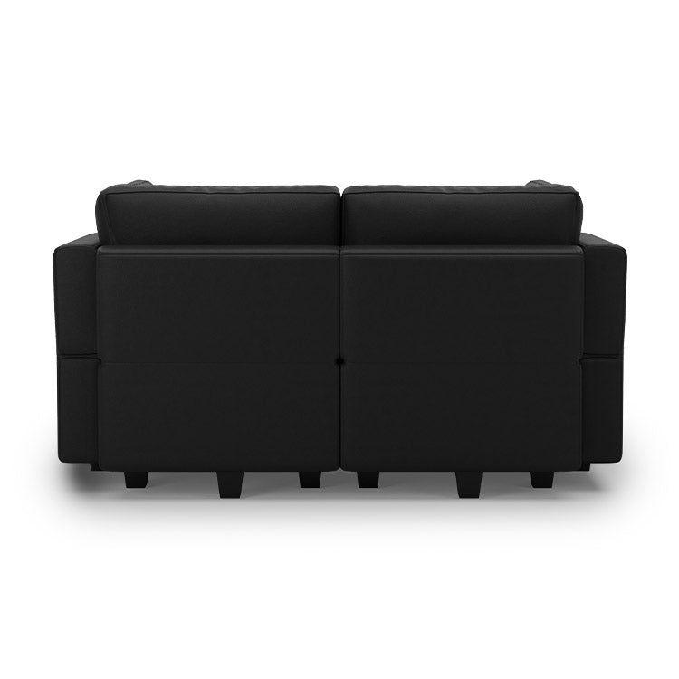 Belffin 4 Seats + 4 Sides Modular Sleeper Leather Sofa with Storage Seat