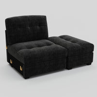 Obsidian-Black-/-Corduroy-Module-Reversible-Ottoman-Chaise