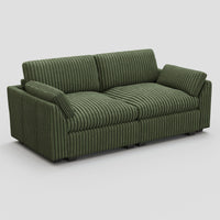 Olivewood-Green-/-Corduroy-Loveseat