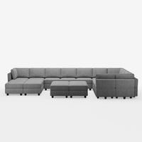 Flagstone-Grey-/-Terry-21-Seat-U-Shaped-Sectional
