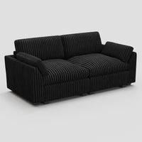 Obsidian-Black-/-Corduroy-Loveseat