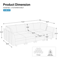 8-Seat-Pit-Sectional-dimension