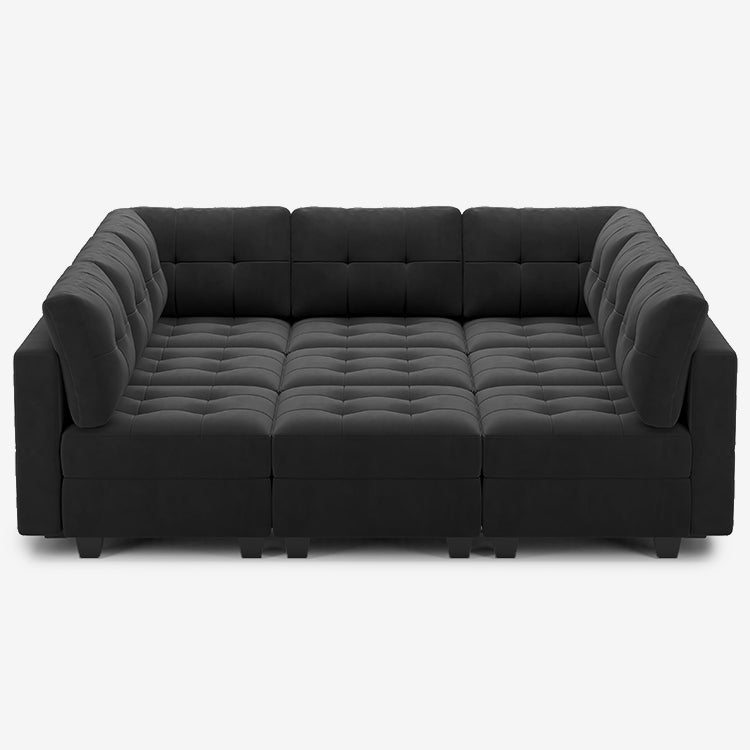 Ebony-Black-/-Velvet-9-Seat-Pit-Sectional