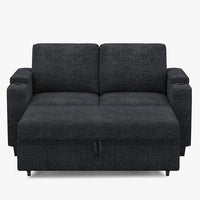 Graphite-Grey-/-Chenille-Pullout-Loveseat