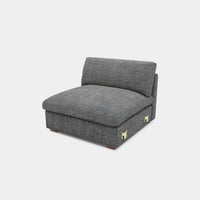 Silver-Grey-/-Chenille-Module-Single-Seat
