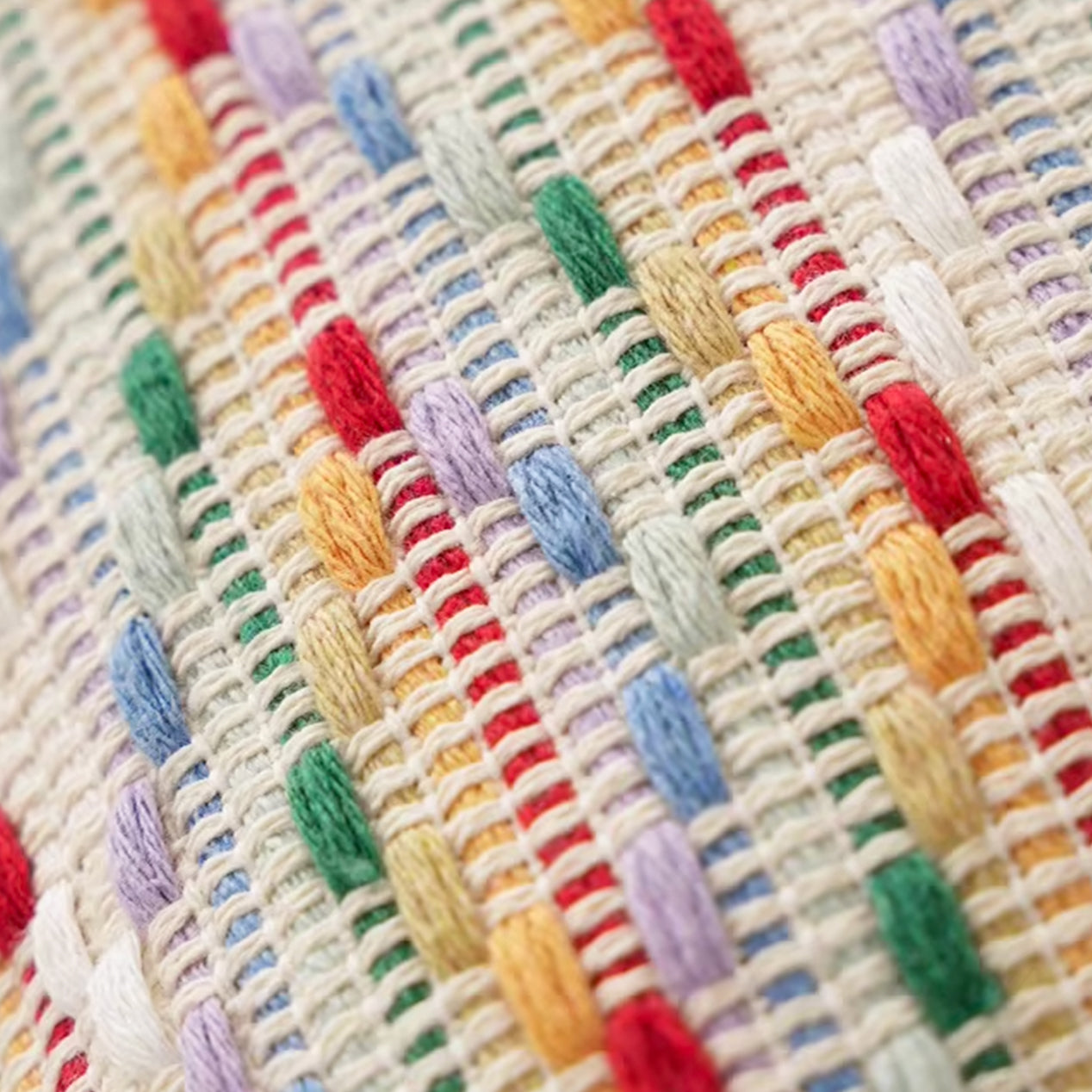 Prism Fringe Throw Pillow