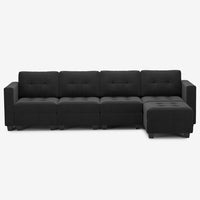 Ebony-Black-/-Velvet-5-Seat-L-Shaped-Sectional