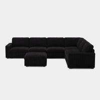 Onyx-Black-/-Corduroy-7-Seat-U-Shaped-Sectional