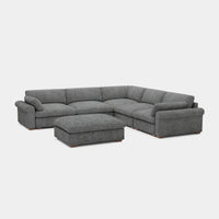 Silver-Grey-/-Chenille-5-Seat-Corner-Sectional-with-Ottoman