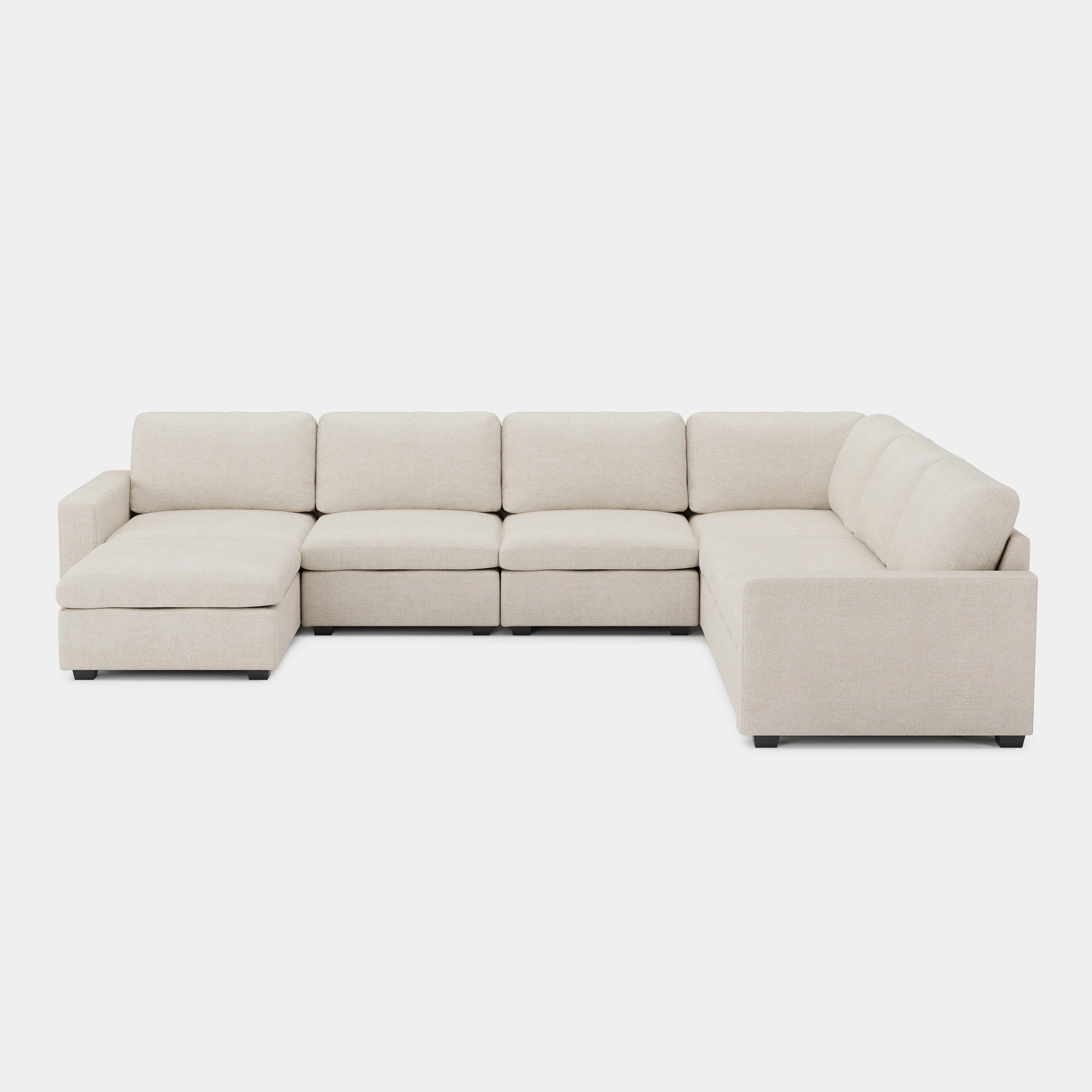 Misty-White-/-Chenille-7-Seat-U-Shaped-Sectional