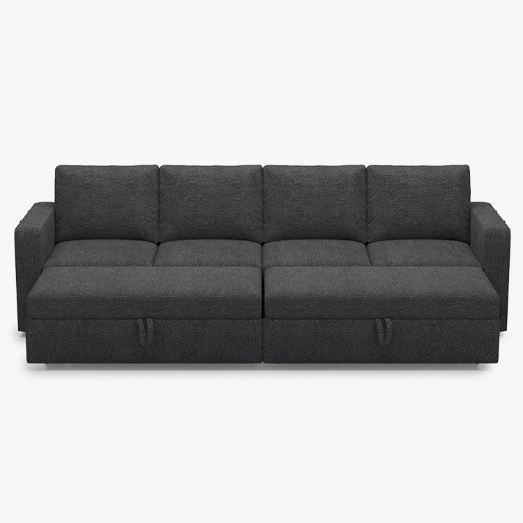 Belffin 4 Seats Modular Chenille Pull-out Sofa