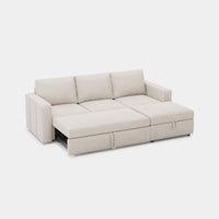 Cosmic-Latte-/-Velvet-4-Seat-L-Shaped-Pullout-Sectional