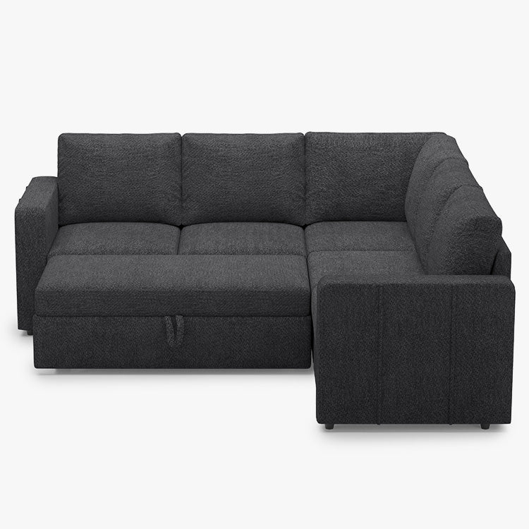 Belffin 5 Seats Modular Chenille Pull-out Sofa