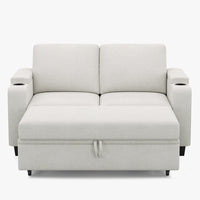 Misty-White-/-Chenille-Pullout-Loveseat