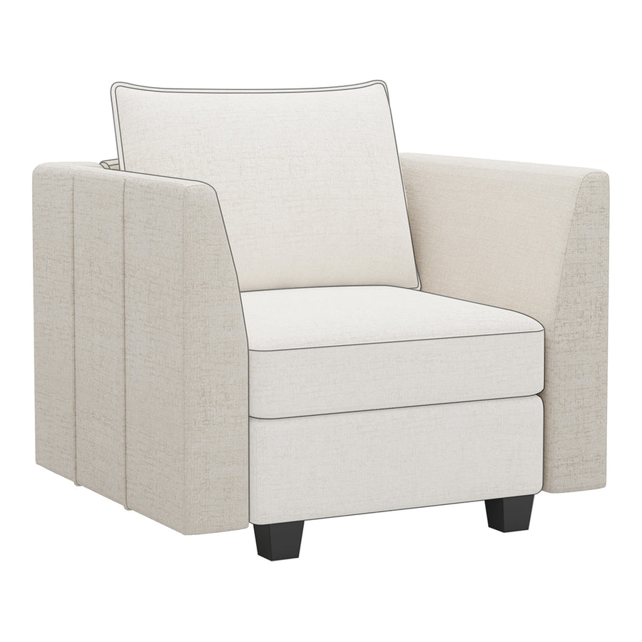 Misty-White-/-Chenille-Module-Pair-of-Arms