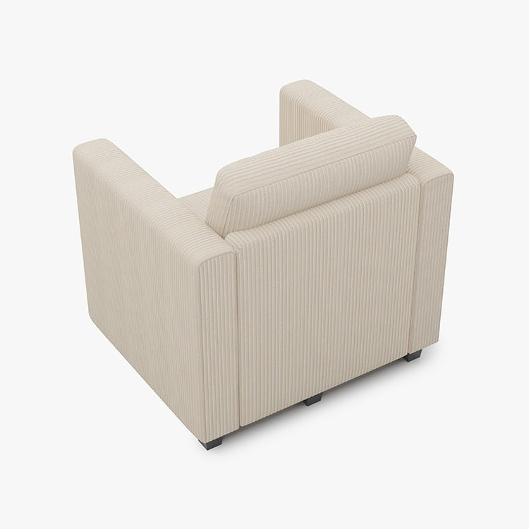 Belffin 1 Seats + 3 Sides Modular Corduroy Sofa with Storage Seat