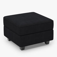 Obsidian-Black-/-Corduroy-Module-Ottoman