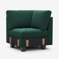 Myrtle-Green-/-Velvet-Module-Corner-Seat