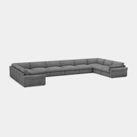 Silver-Grey-/-Chenille-10-Seat-U-Shaped-Sectional