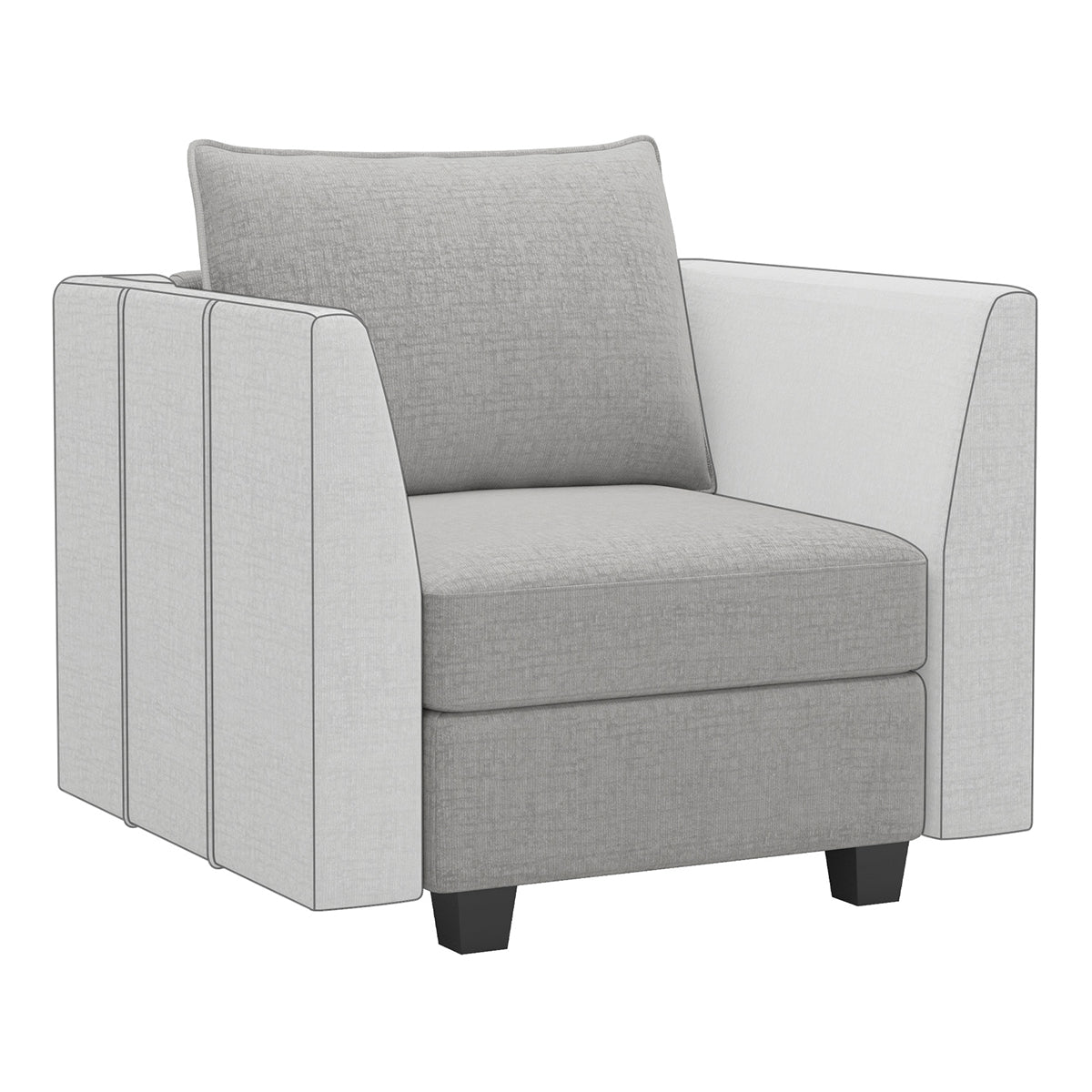 Chenille-b-single-seat-Cloud-Grey