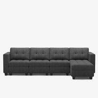 Shadow-Grey-/-Weave-5-Seat-L-Shaped-Sectional