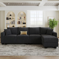 Shadow-Charcoal-/-Corduroy-4-Seats-L-Shaped-Sectional