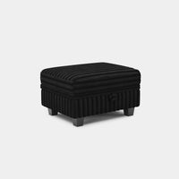 Piano-Black-/-Faux-Rabbit-Fur-Corduroy-Module-Ottoman