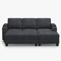 Graphite-Grey-/-Chenille-5-Seat-Pit-Sectional