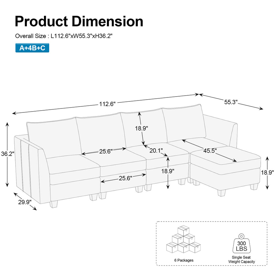 5-Seat-L-Shaped-Sectional-dimension
