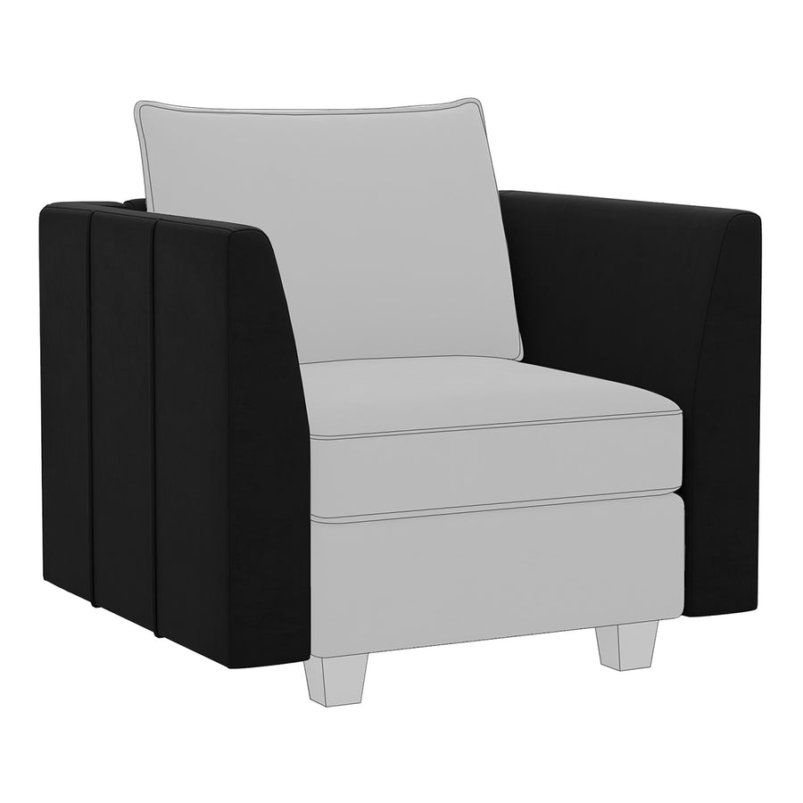 Midnight-Black-/-Velvet-Module-Pair-of-Arms