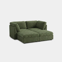 Olivewood-Green-/-Corduroy-4-Seat-Pit-Sectional