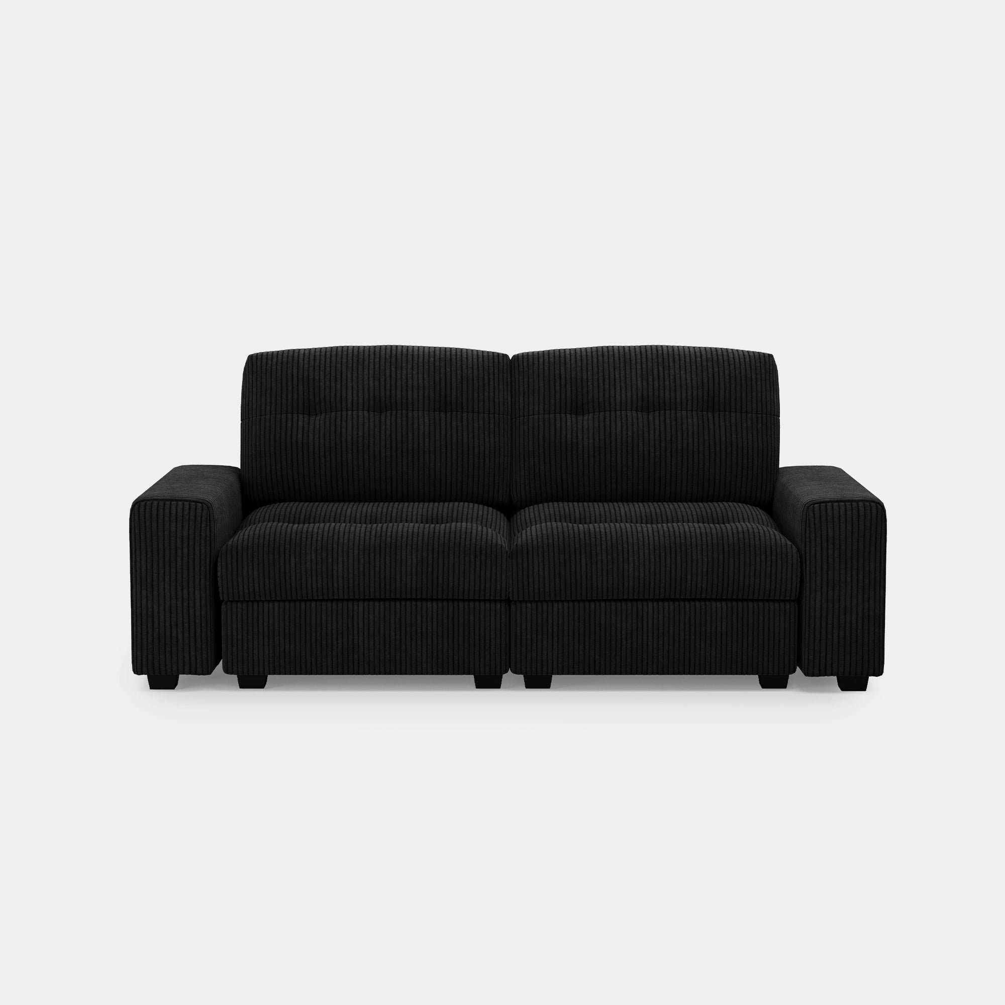 Obsidian-Black-/-Corduroy-Loveseat