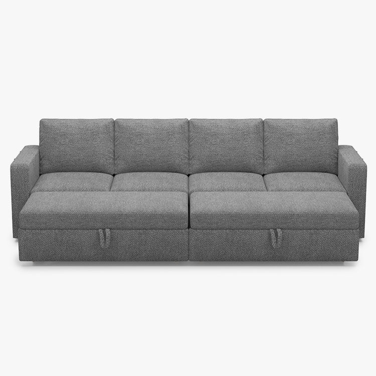 Belffin 4 Seats Modular Chenille Pull-out Sofa