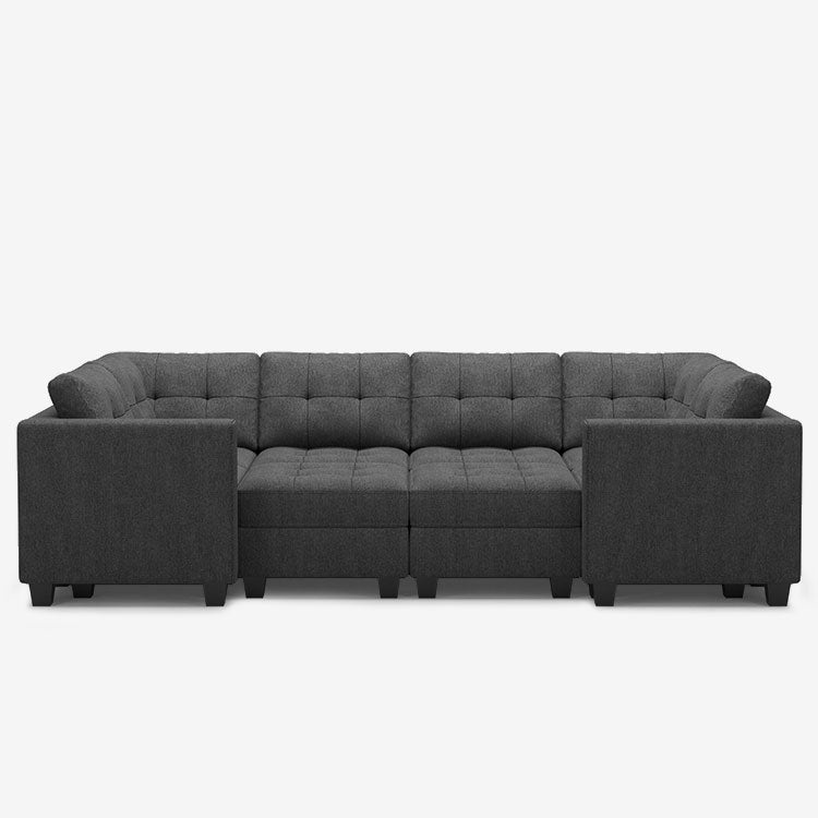 Shadow-Grey-/-Weave-8-Seat-Wraparound-Pit-Sectional