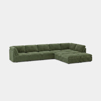 Olivewood-Green-/-Corduroy-9-Seat-L-Shaped-Sectional