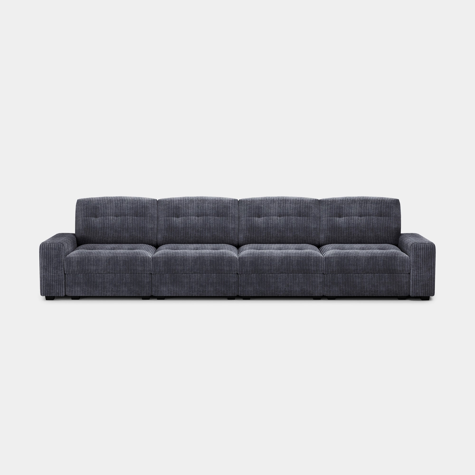 Pewter-Grey-/-Corduroy-4-Seat-Sofa
