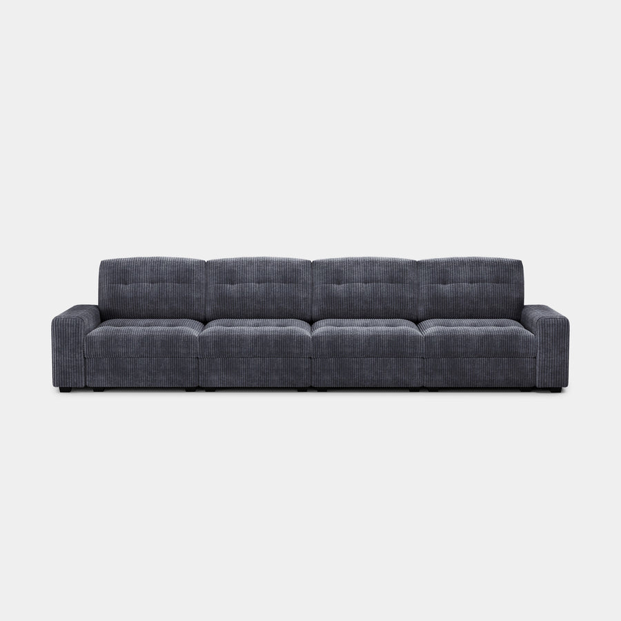 Pewter-Grey-/-Corduroy-4-Seat-Sofa