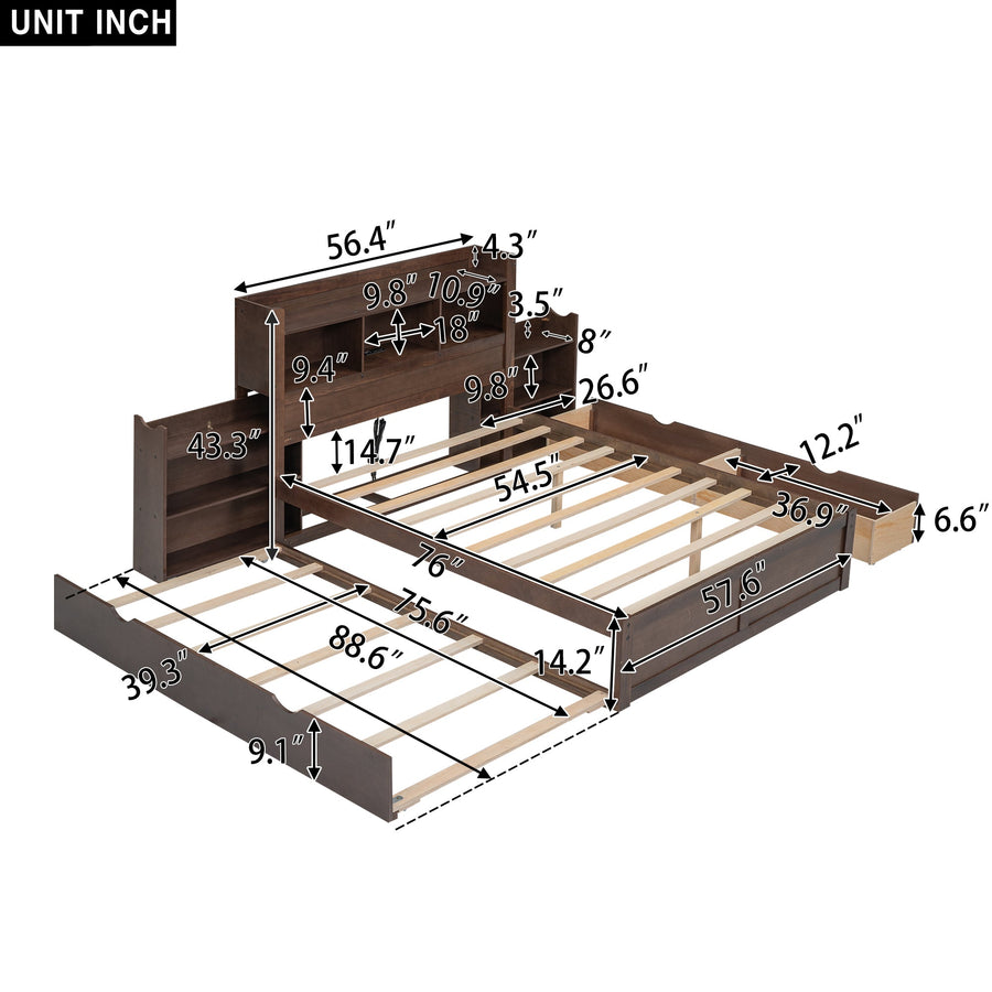 Storage Platform Bed Frame - Full BSN