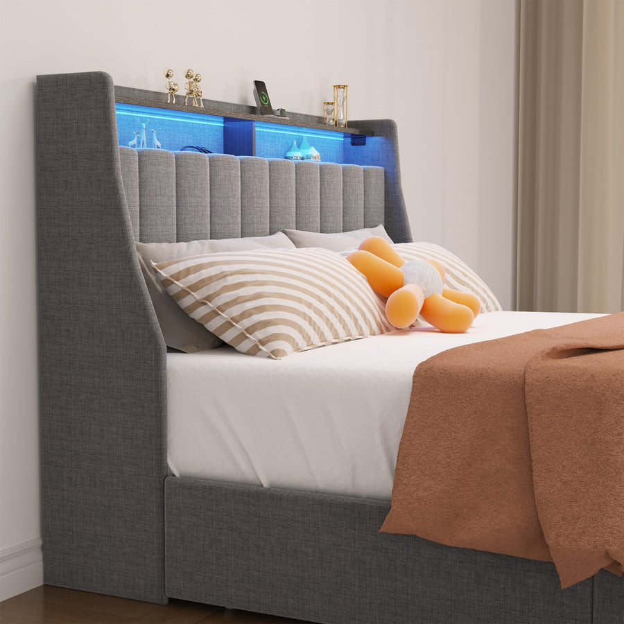 Wingback Bed Frame -  Queen BSN