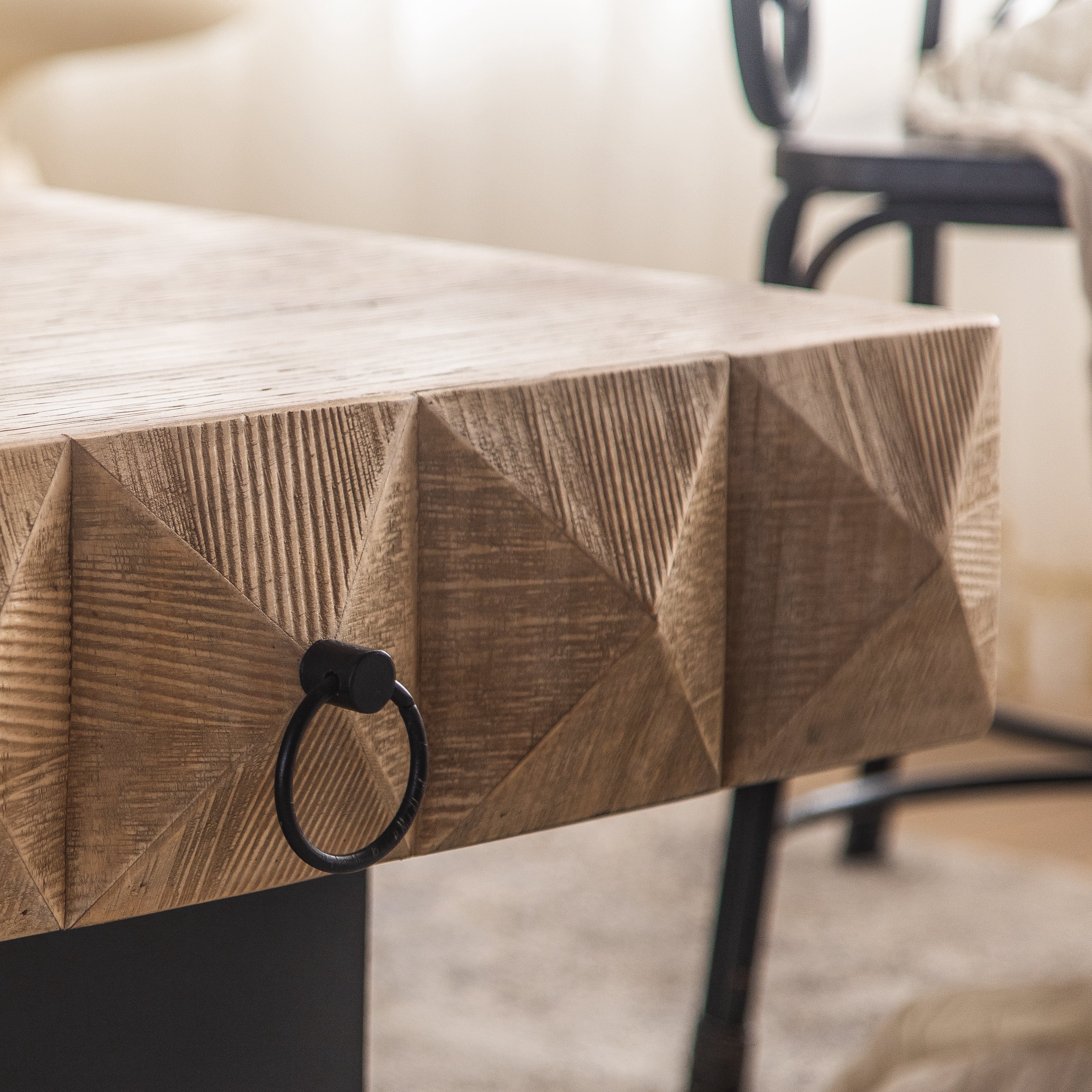 Three-dimensional Embossed Pattern Coffee Table