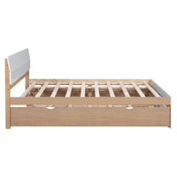 Modern White High Gloss Bed Frame - Full BSN