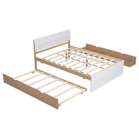 Modern White High Gloss Bed Frame - Full BSN