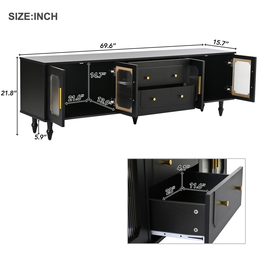 Modern Retro Design TV Stand BSN