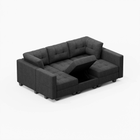 Tesso Tufted Modular Sleeper Sofa with Storage
