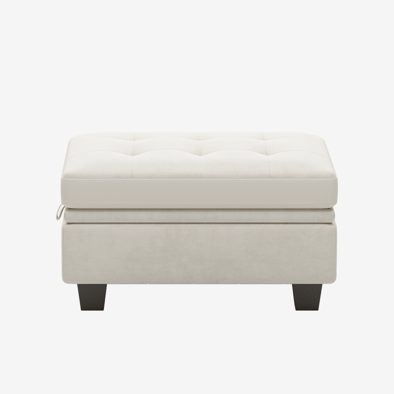 Belffin Modular Velvet Tufted Small Ottoman