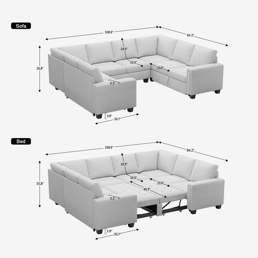 8-Seat-U-Shaped-Double-Pullout-Sectional-dimension