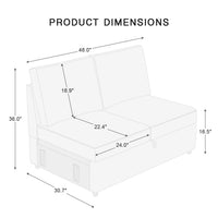 Module-Loveseat-dimension