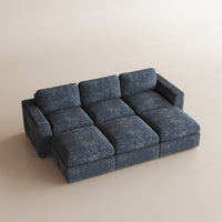 Pewter-Grey-/-Corduroy-6-Seats-Sleeper-Sectional