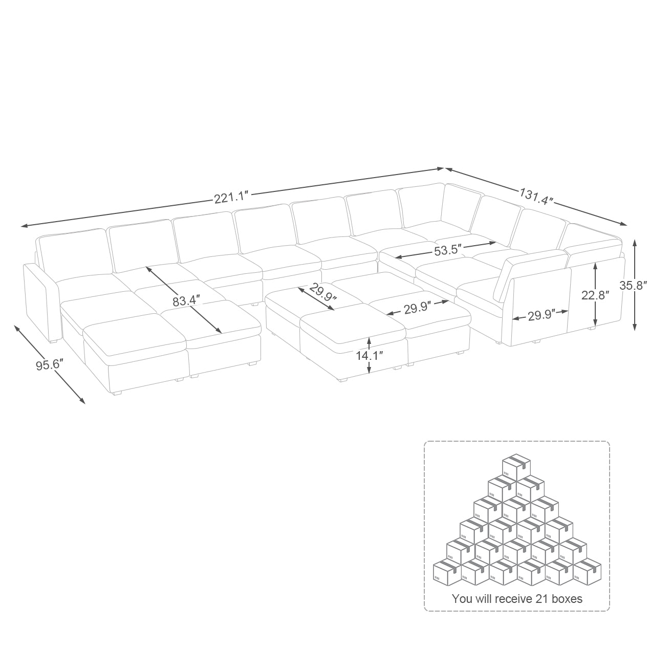 Thara Upgraded Cloud Sofa