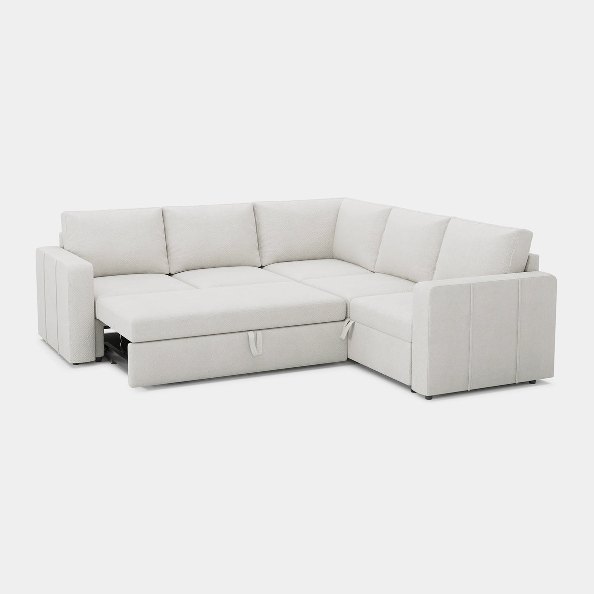 Misty-White-/-Chenille-5-Seat-L-Shaped-Pullout-Sectional